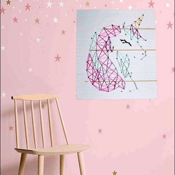 Unicorn string art wooden wall plaque NWT - Picture 2 of 16